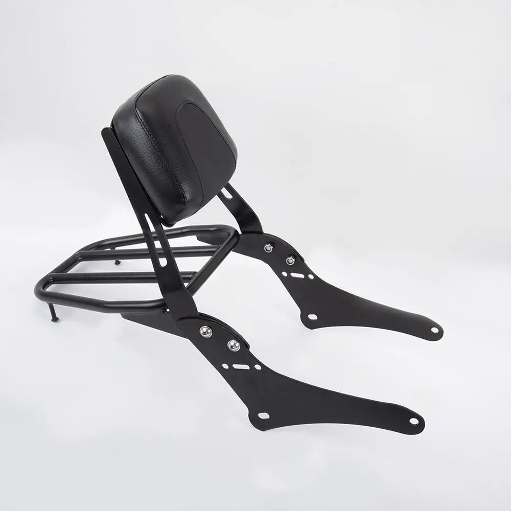 Motorcycle Backrest Sissy Bar + Luggage Rack Pad For Honda Rebel 500 300 CMX500 CMX300 ABS 2017-2023