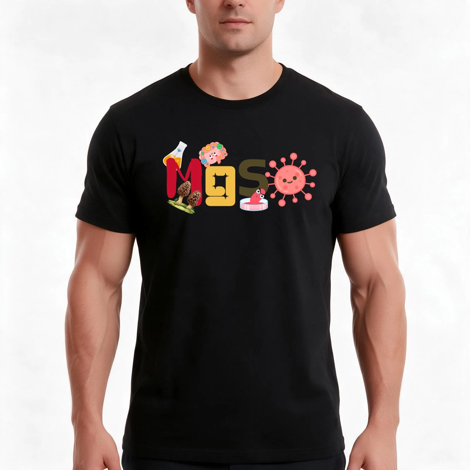 Microbiology Graduate Student Organization 2025 T-Shirt, Summer Casual Cotton Tee, Oversized Streetwear Tops, Unisex Men Women