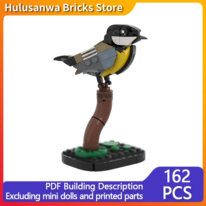 

Creators Animal Series Model MOC Building Block Great Tit Bird Modular Technology Gifts Holiday Assemble Children Toys Suit