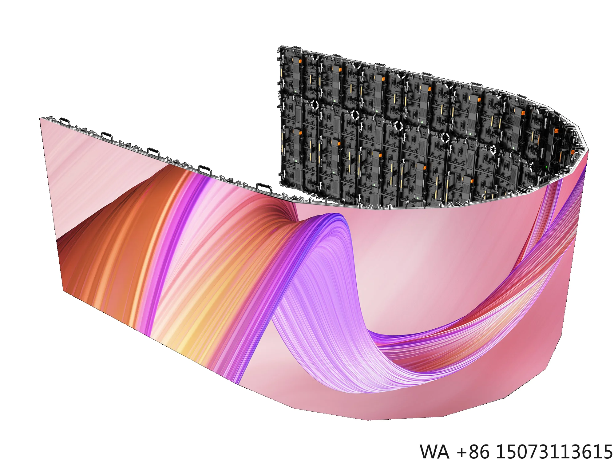 جدار فيديو LED للإيجار بدون خياطة - 500 × 500 مم P2.6/P2.9/P3.91/P4.81 خلفية للمسرح الداخلي/الخارجي
