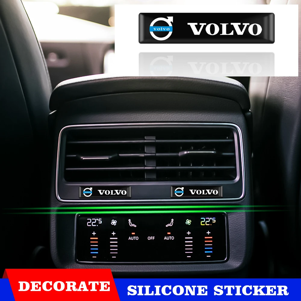 10/20Pcs Car Accessories 3D Epoxy Resin Emblem Car Interior Stickers For Volvo  XC90 XC60 C30 T6 S60 C70 XC40 V40 XC70 V70 V60