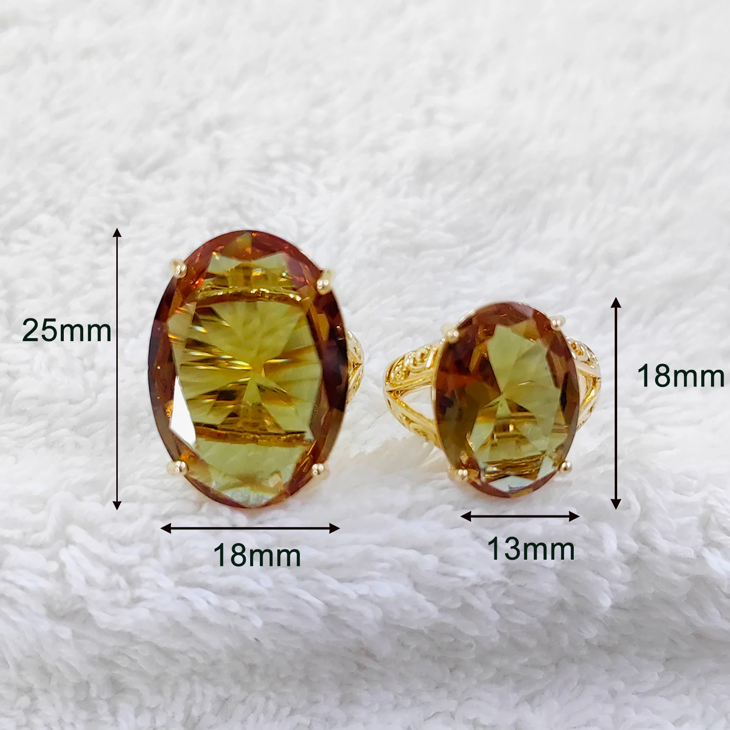 Women's Color Changing Sultanite Oval Ring