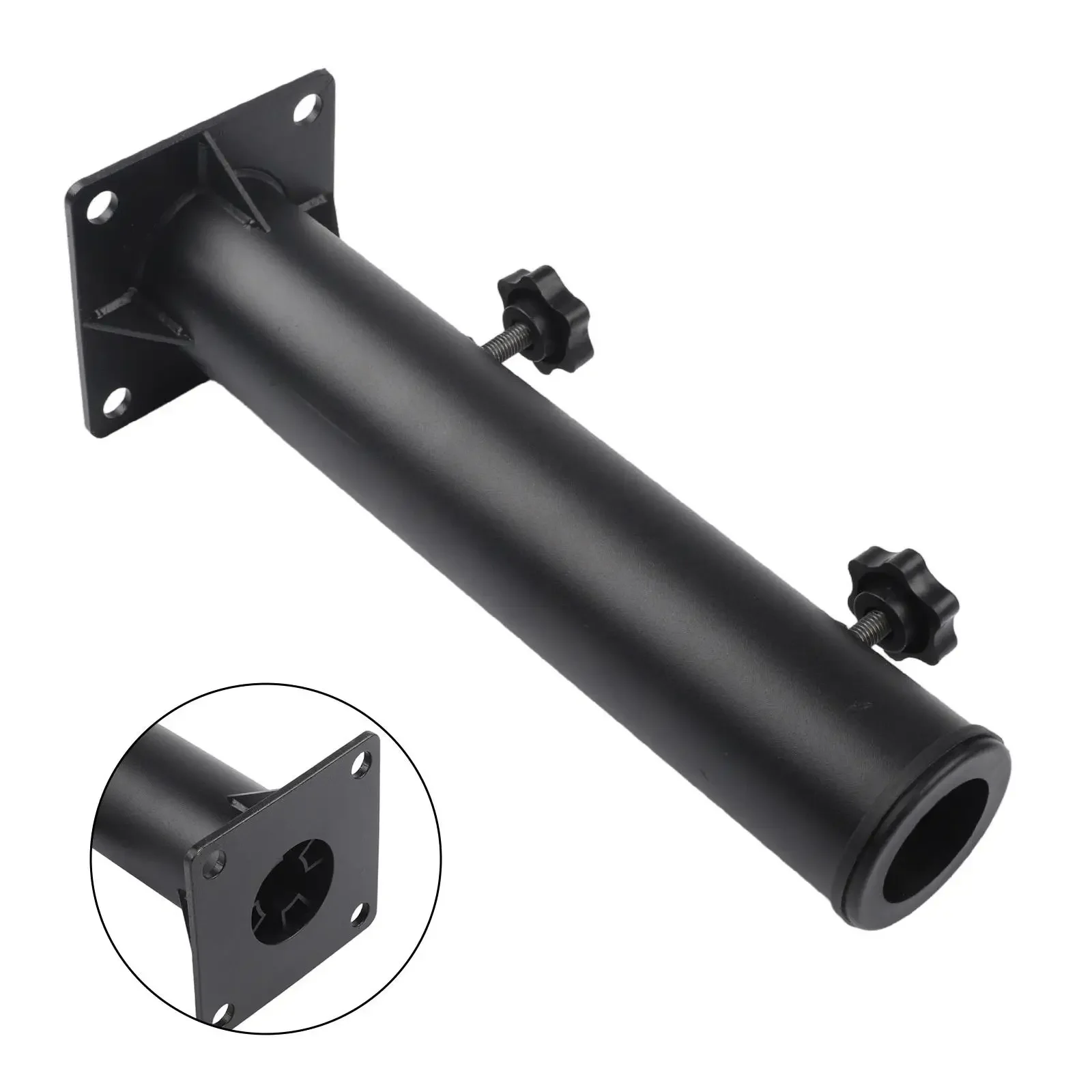 Parasol Support Iron Umbrella Base All Weather Usage Compatible With Standard Umbrellas Easy Installation Long-lasting Material