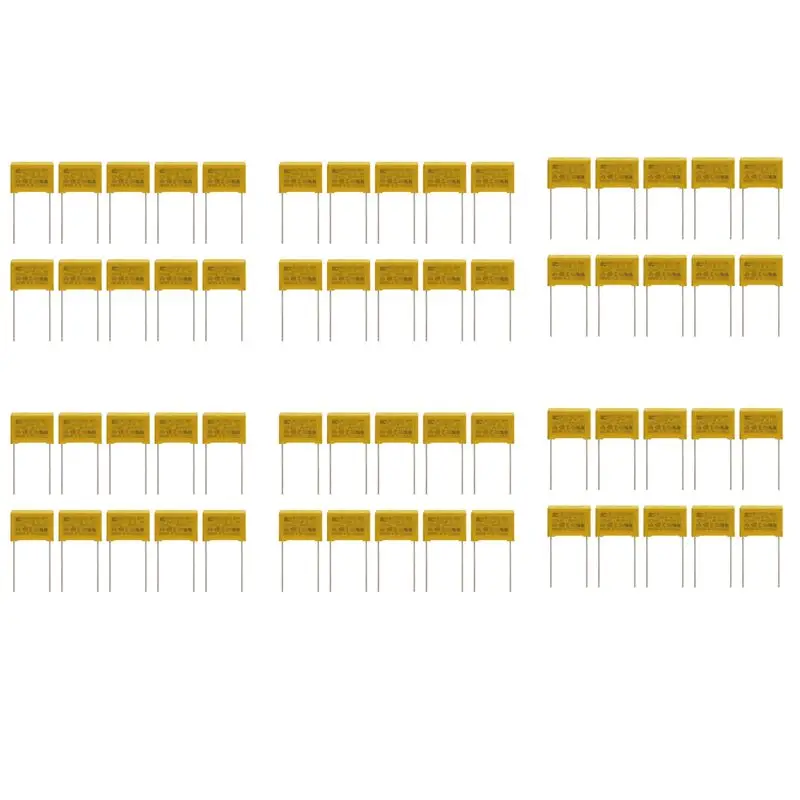 

Exquisite-60 Pcs AC 275V 0.22UF Polypropylene Film Safety Capacitors MPX