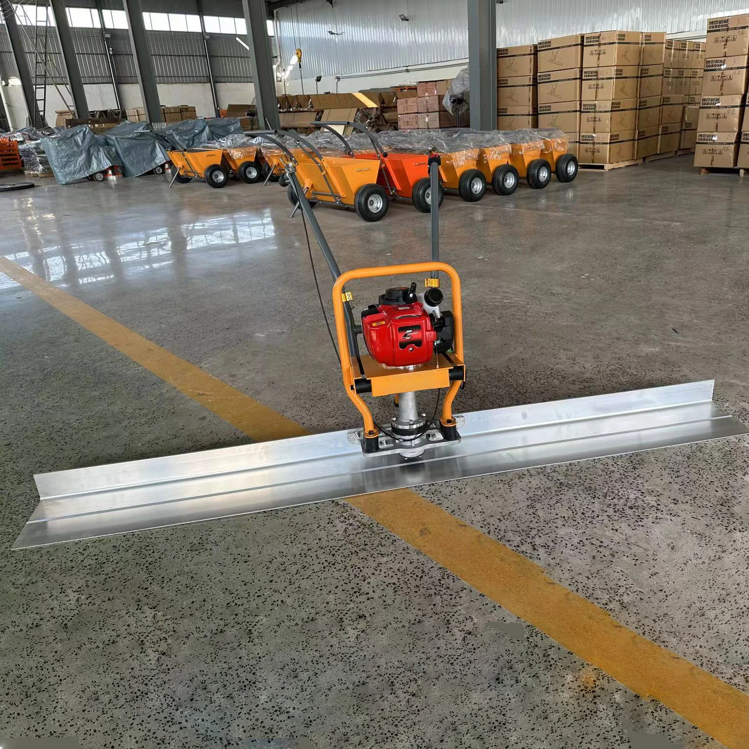 Popular Products Concrete Cement Power Screed Road Vibrator Ruler Electric Leveling Machine