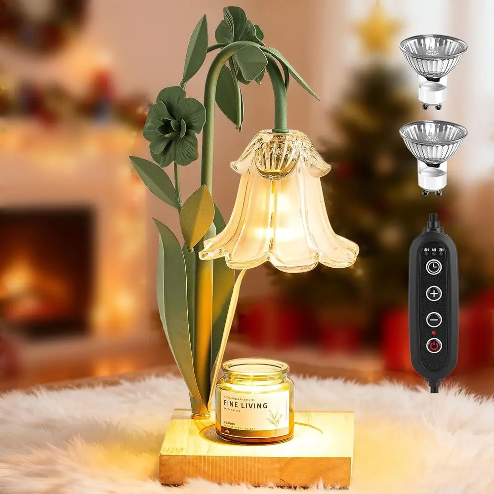 Candle Warmer Lamp with Timer Dimmer, Adjustable Height, House Warming Gifts, New Home Decor, Mothers Day Birthday Gifts for Wom