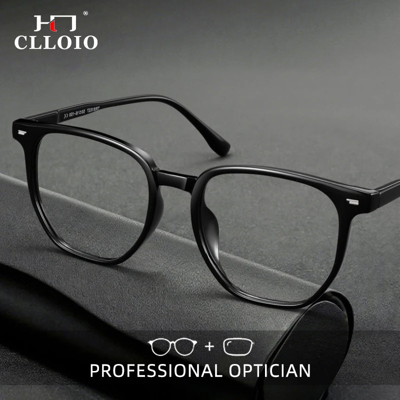 

CLLOIO Ретро минималистичные легкие очки для чтения TR90 оправа титановый храм анти-синий свет прогрессивные очки по рецепту