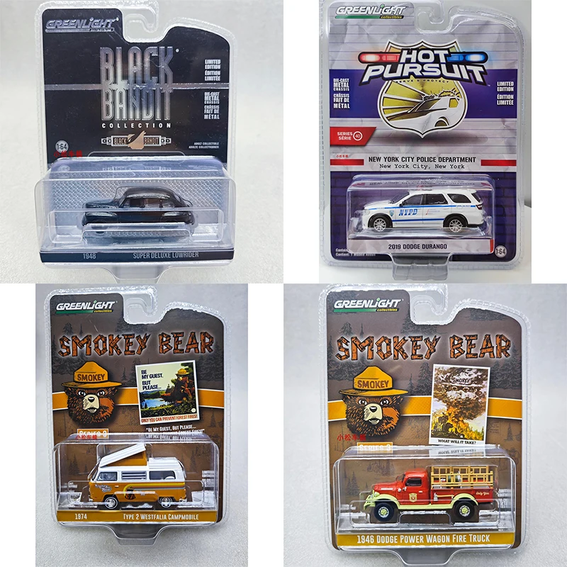 

GreenLight 1:64 Gangster Dodge Durango Camper Powered Fire Truck Series Модель из сплава Коллекционные украшения