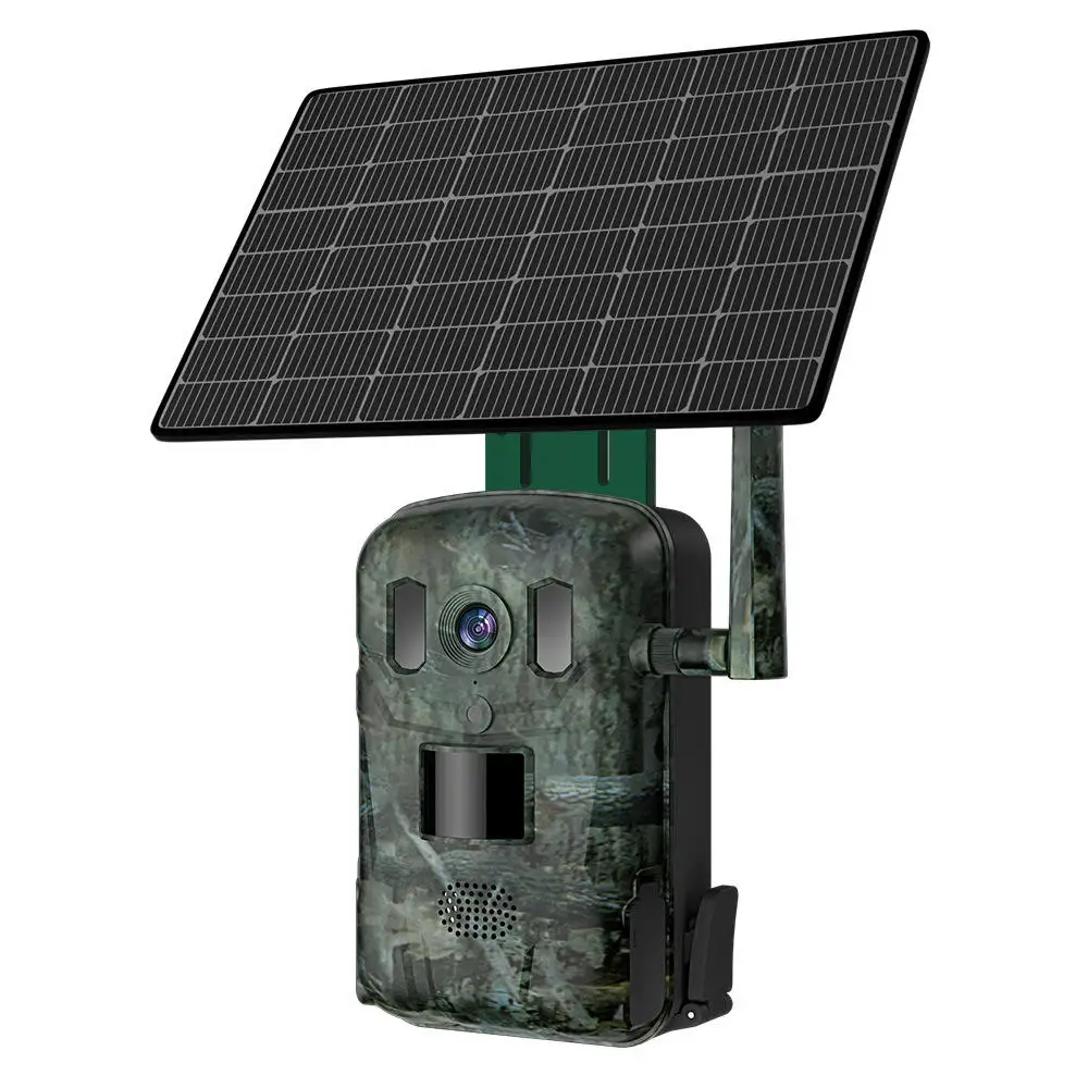 4G LTE Cellular Trail Camera 2K with Live Streaming Long Battery Life Solar Powered Game Wildlife Cameras