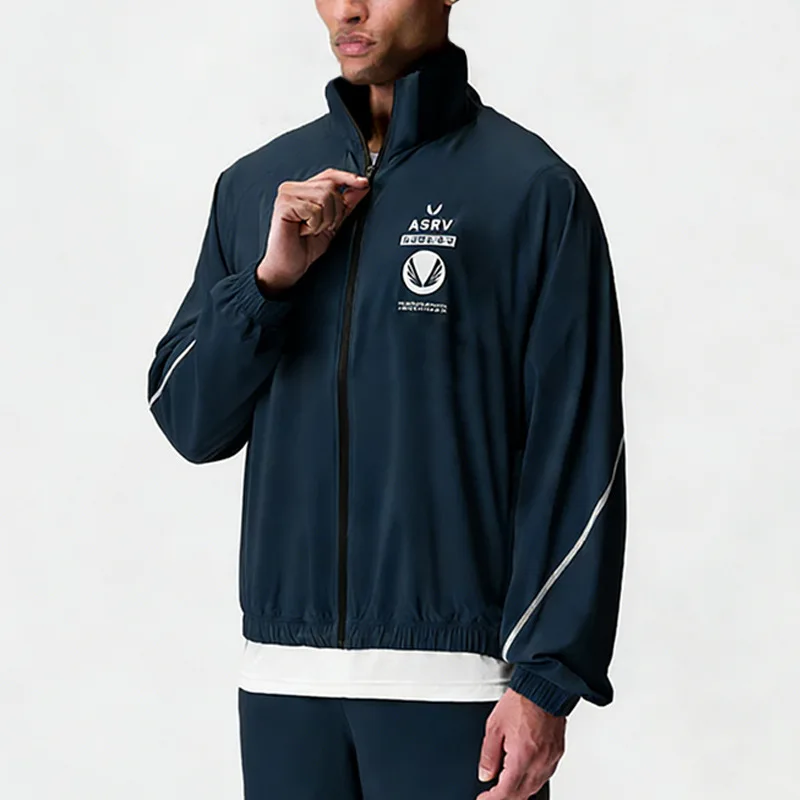 Men's Spring Autumn Zipper Hoodies Thin Waterproof Quick Dry Sports Jacket Casual Gym Fitness Workout Training Outdoor Coat Male