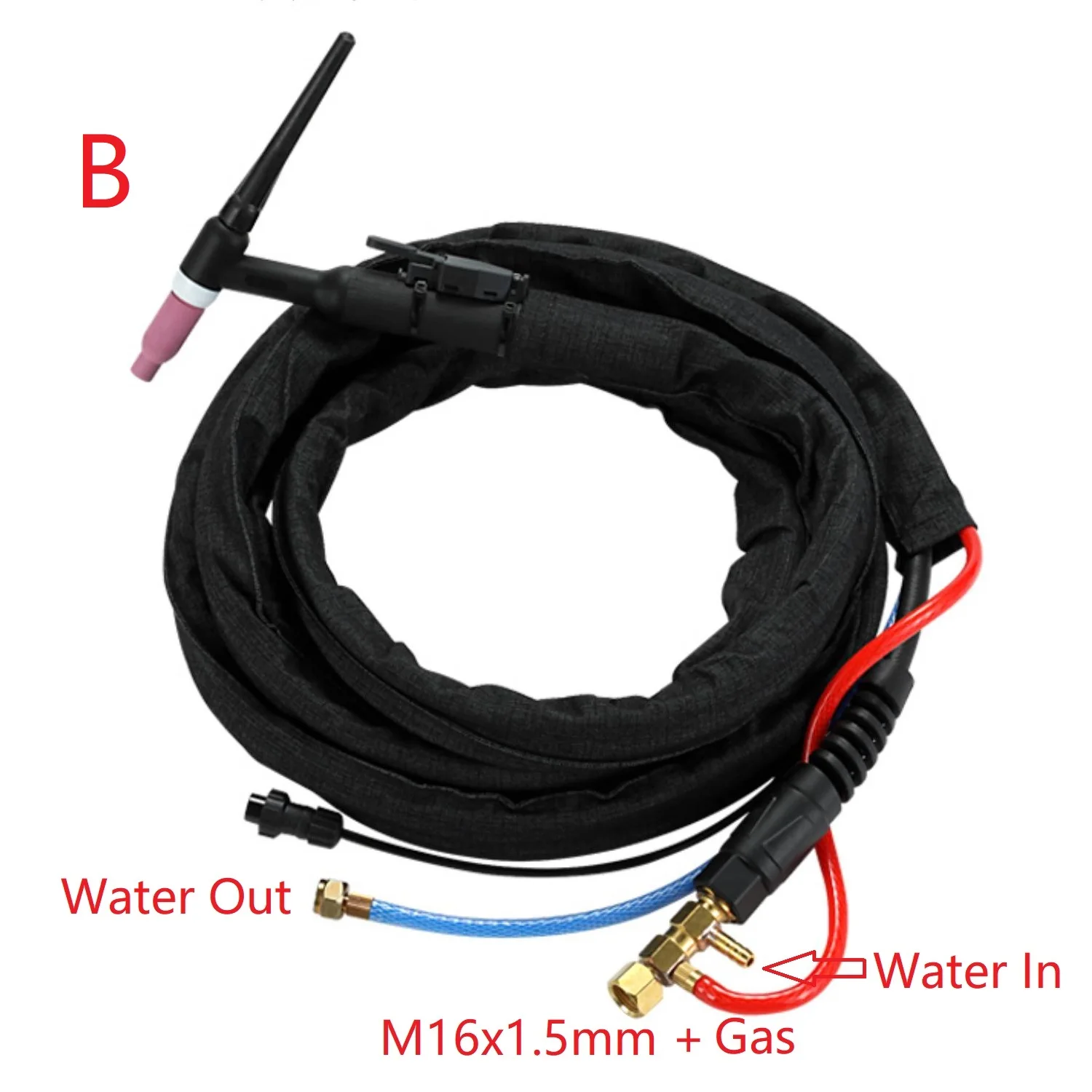 Diy Gas m16 m16x1.5mm溶接機,WP-18 p 18,水冷トーチ,アダプター,真ちゅう製ナット溶接機