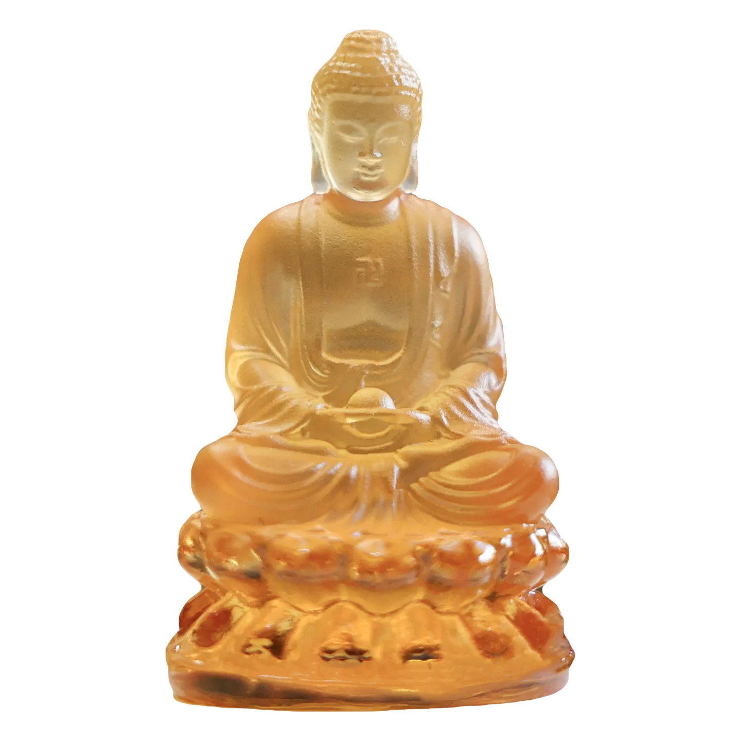 CX Glazed Sanbao Buddha Portable Buddha Car Pendulum Wenwan Mini Solid Handlebar