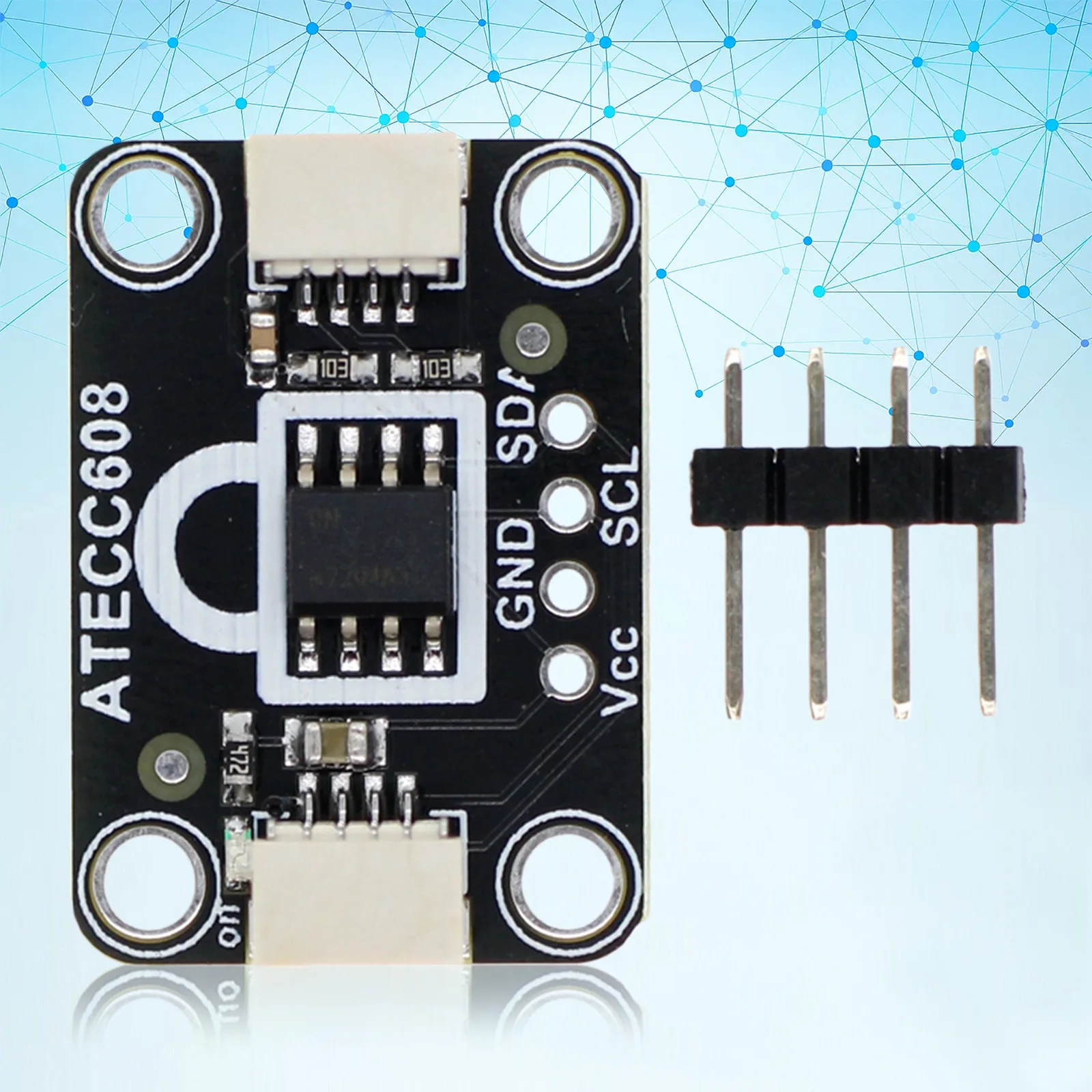 ATECC608 I2C Key Memory Module 2.0V-5.5V Cryptographic Key Memory Module Compatible with STEMMA QT/Qwiic for Arduino