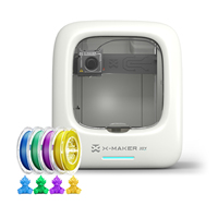 X-Maker Joy 3D Printer for Kids Beginner 3D Printing Machine with 4 PLA Filament Set Support Wi-Fi & App Control One-click Print