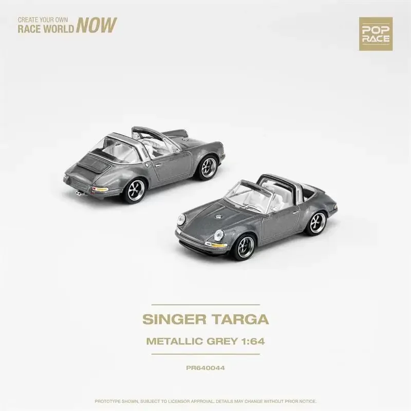 

Pop Race 1:64 SINGER TARGA METALLIC GREY Diecast Model Car