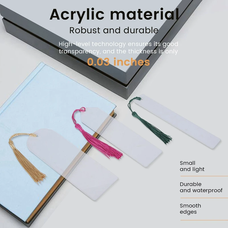 فارغة شفافة شرابة المرجعية مجموعة ، لتقوم بها بنفسك الاكريليك المرجعية ، ديكور حفلة دفتر الملاحظات ، 30 قطعة