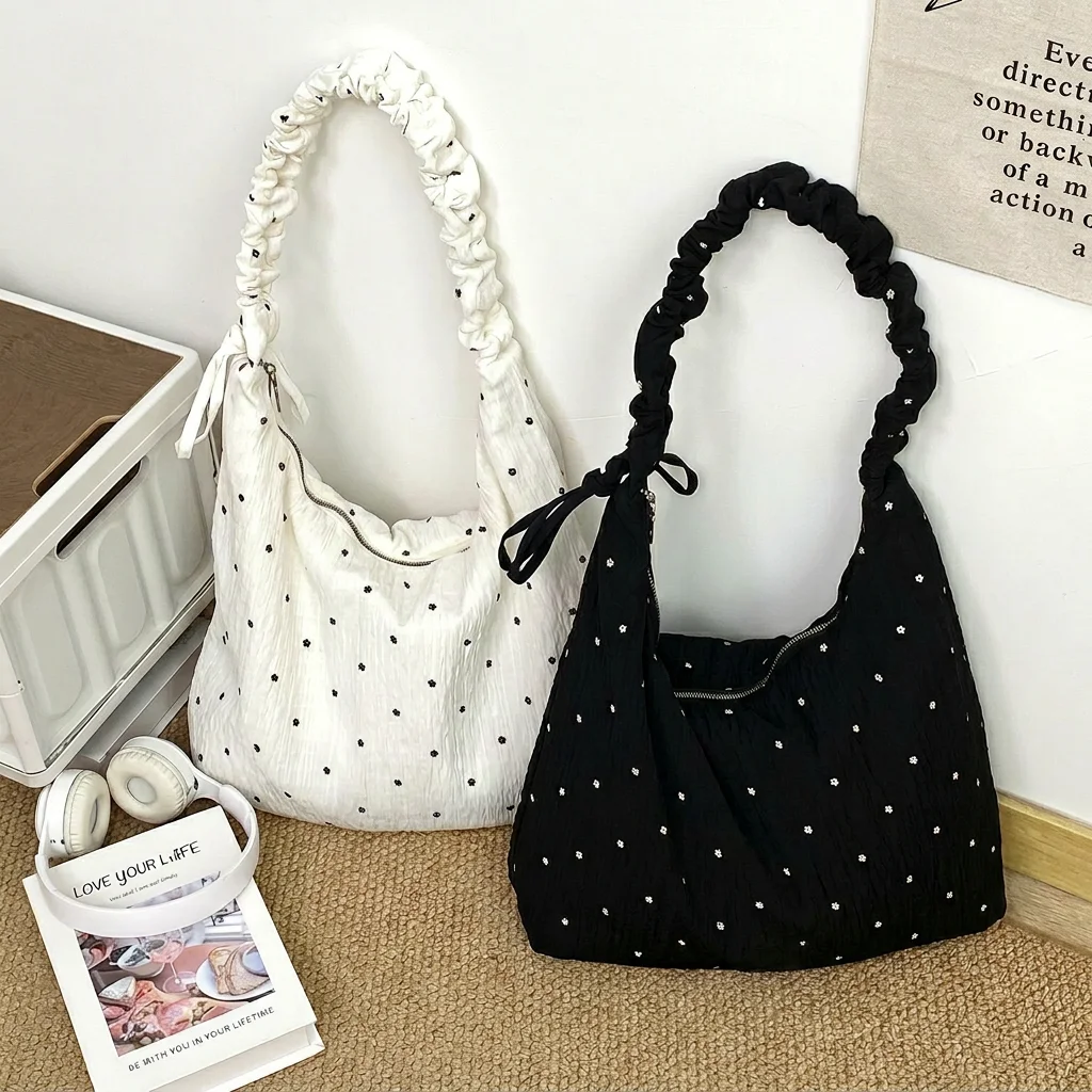 Large Capacity Shoulder Bag Wear-Resistant Women'S Tote Bag Casual Crossbody Bag Wrinkle-Proof For School Casual Outing Daily
