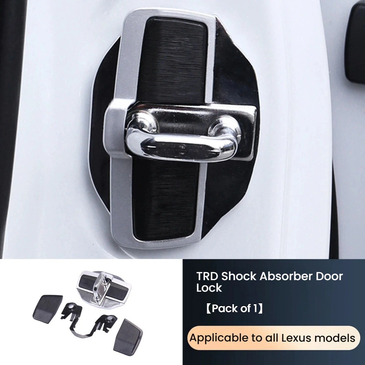Superior-Car TRD Door Lock Buckle Upgraded Stabilizer Cover Latches Stopper For-Lexus-Toyota Series Eliminate Abnormal Space