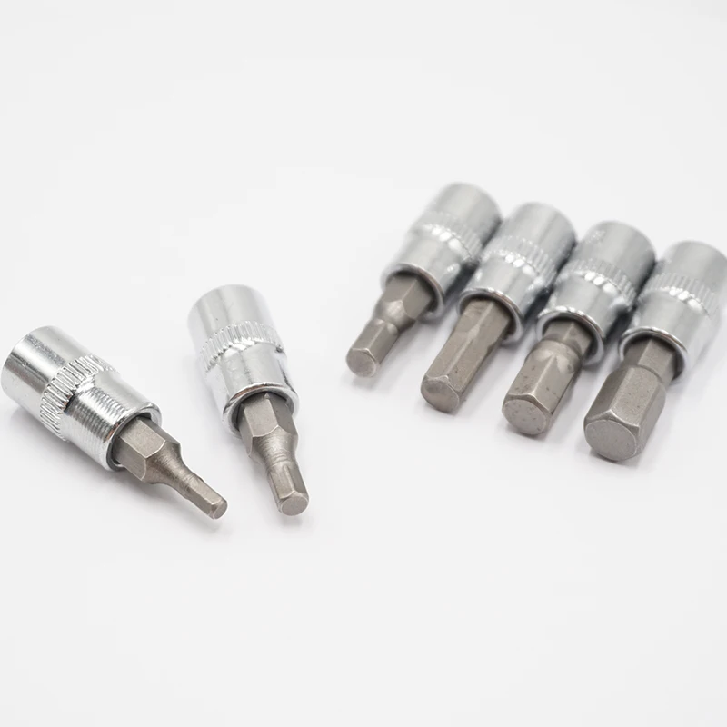 Allen Hex Bit Socket 1/4 Socket Screwdriver Bit Set Hex H3-H8 Screwdriver Bits 6PCS Home Multifunctional Screw Driver Bits Tool