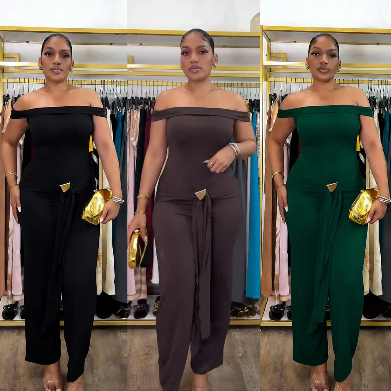 

Элегантный повседневный комбинезон с эластичным поясом на одно плечо, декоративный, с удобными длинными брюками, джинсовые, со средней посадкой, свободного кроя