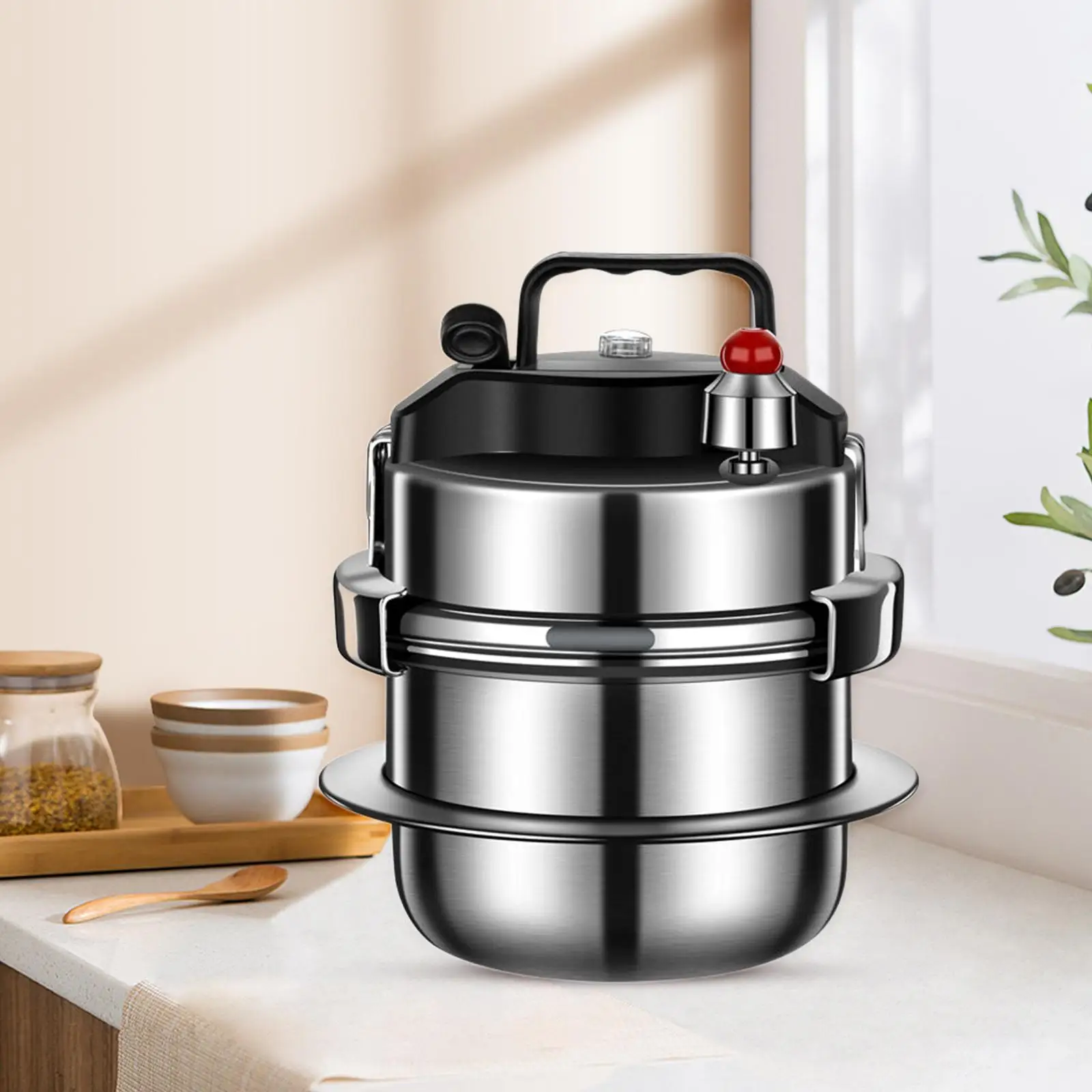 Pressure Cooker Family 5 Minutes Quickly Cooking Easily to Open and Close Small