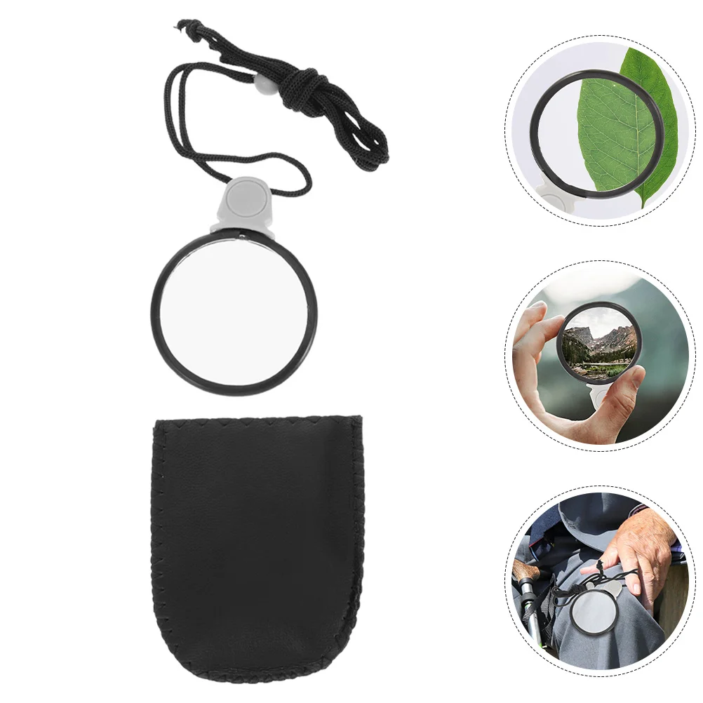 

2pcs Outdoor Magnifying Glass Portable Hanging Lens For Jewelry Coin Inspection Reading Travel Accessory Seniors Collectors
