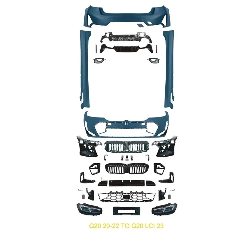 

SLTF Body Kit Parts for G20 G28 3 Series 19-22 Upgraded to G20 LCI 2023 M-TECH Tuning Car Front Bumper Rear Headlight