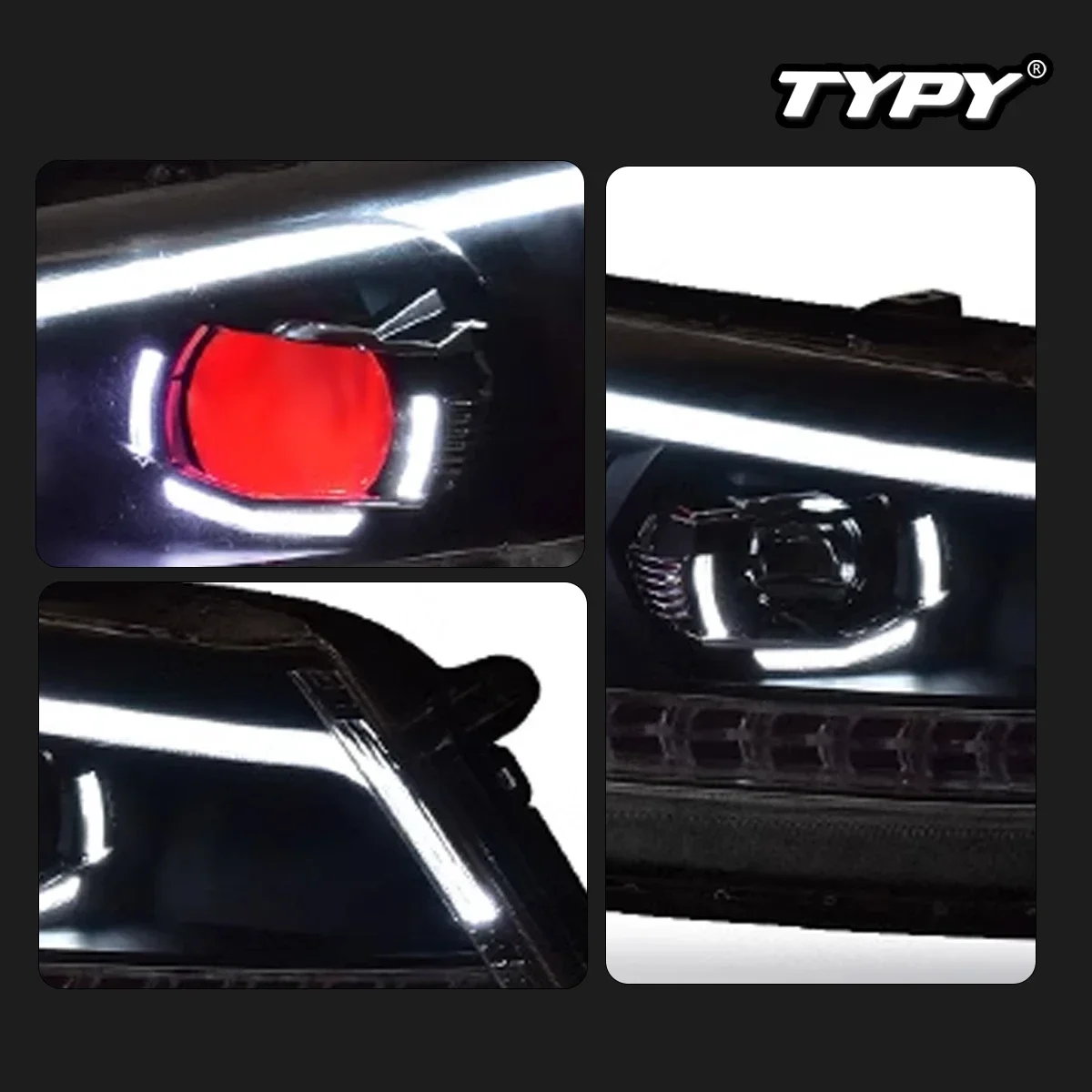 

TYPY New LED Head Lamp Upgrade Modified For Honda Accord 8th Headlight 2008-2012 Dynamic Signal Head Lamp Auto Accessories
