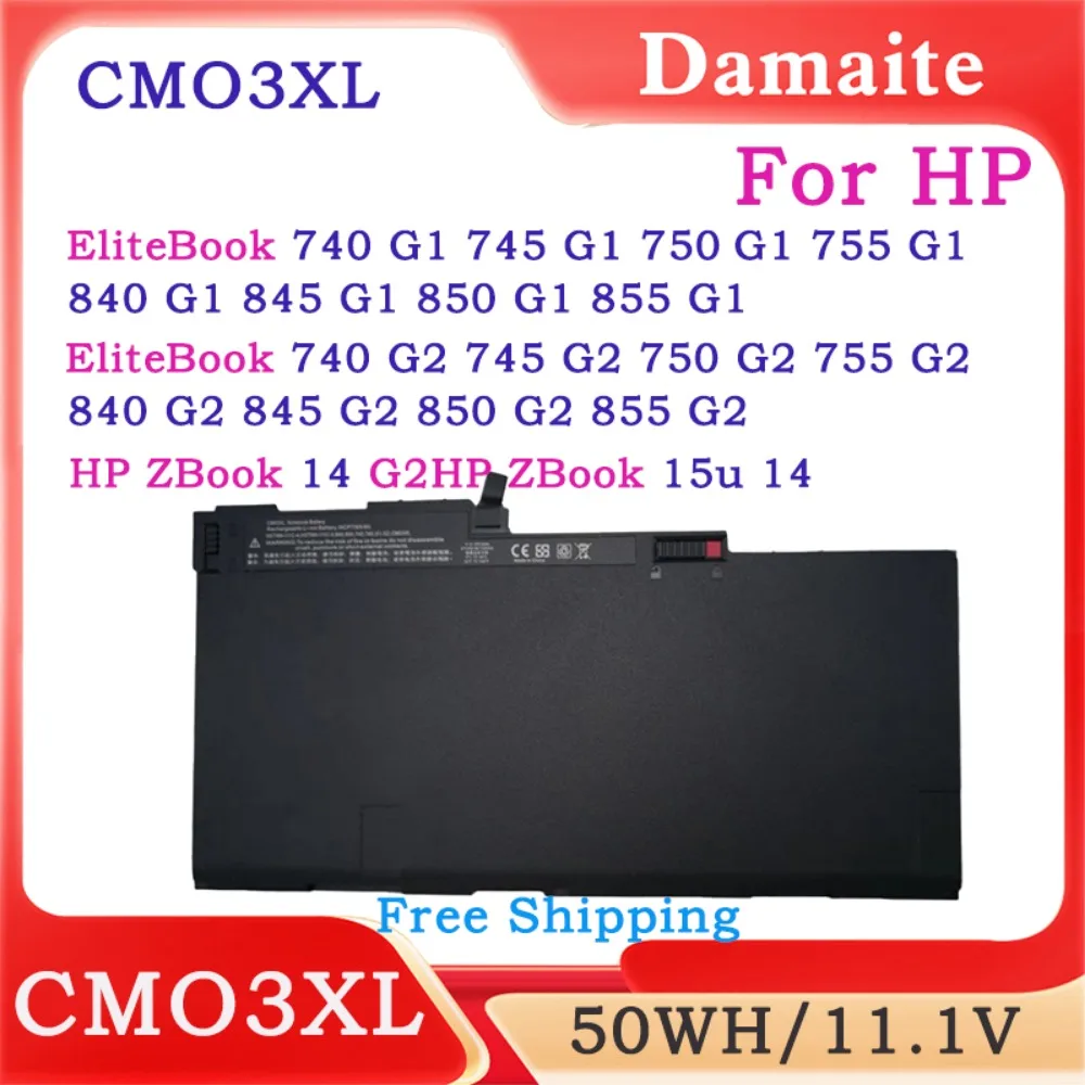 NEW CM03 CM03XL Laptop Battery For HP EliteBook 840 845 850 740 745 750 755 G1 G2 Series HSTNN-DB4Q HSTNN-IB4R HSTNN-D LB4R CO06