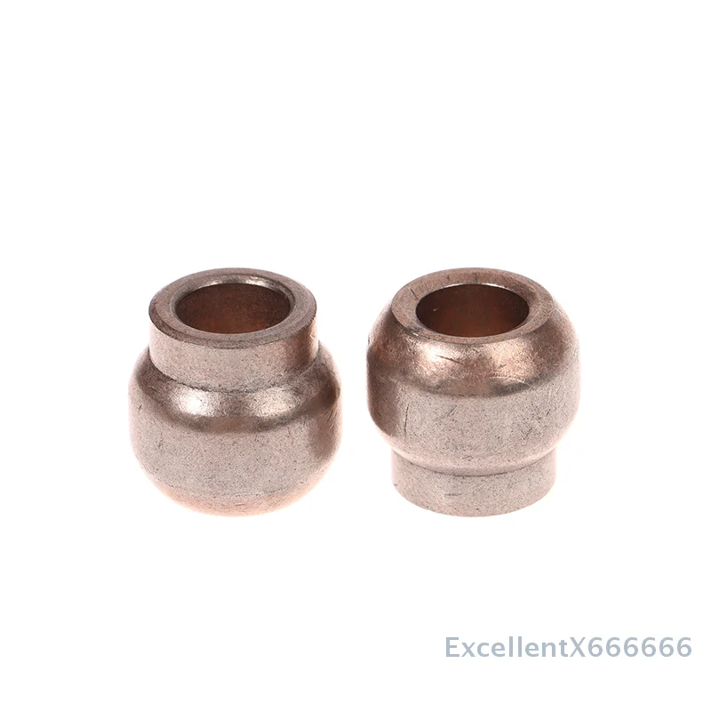 1PC 10mm Loch Eisen Kupfer Legierung Lager Bush 20mm Außendurchmesser Sphärische Waschmaschine Fan Motor Rotor stator Rutsche Buchse