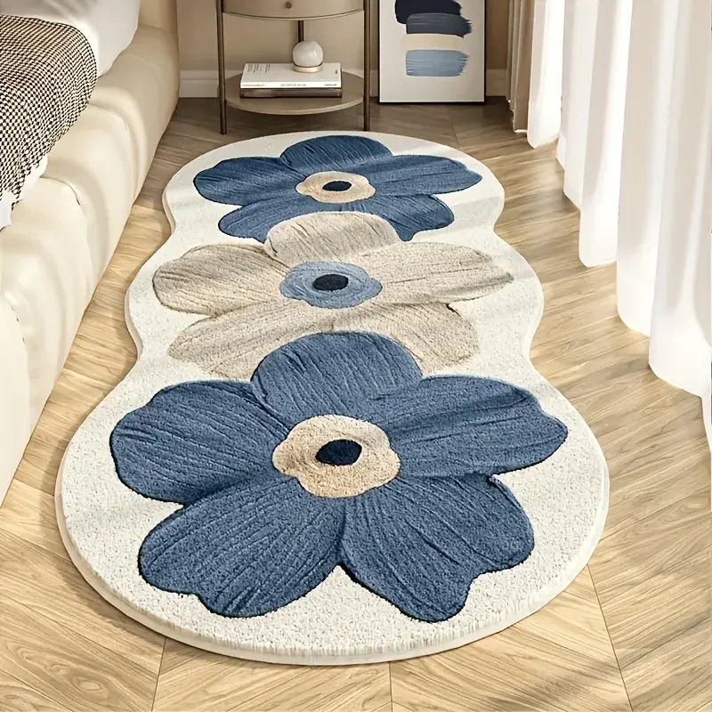 Zara Home Bathroom Rug - Alfombra de dormitorio de felpa larga