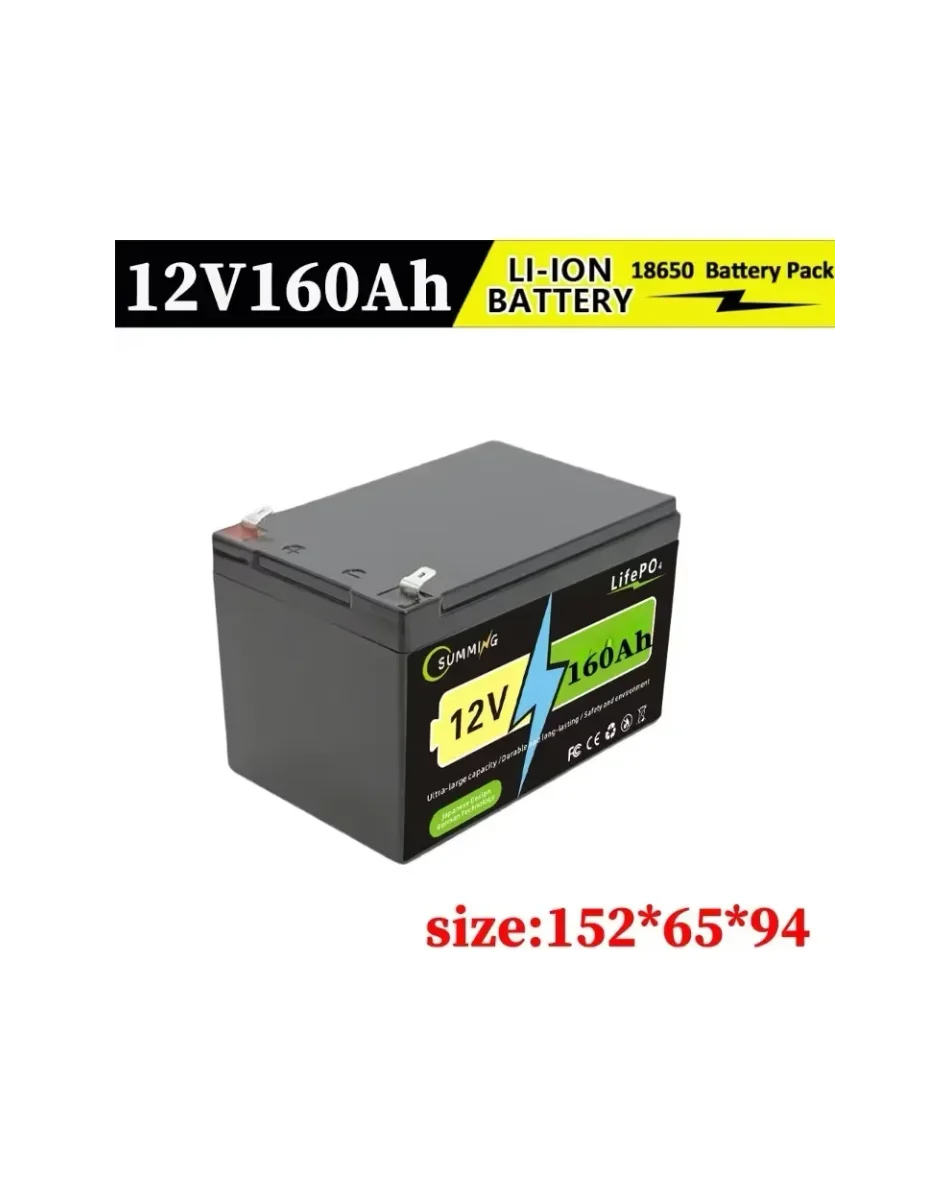 12V 200000mAh Lithium DeepCycle Battery for Solar Fish Finder Marine Outdoor Camping Off-Grid Applications with USB Port