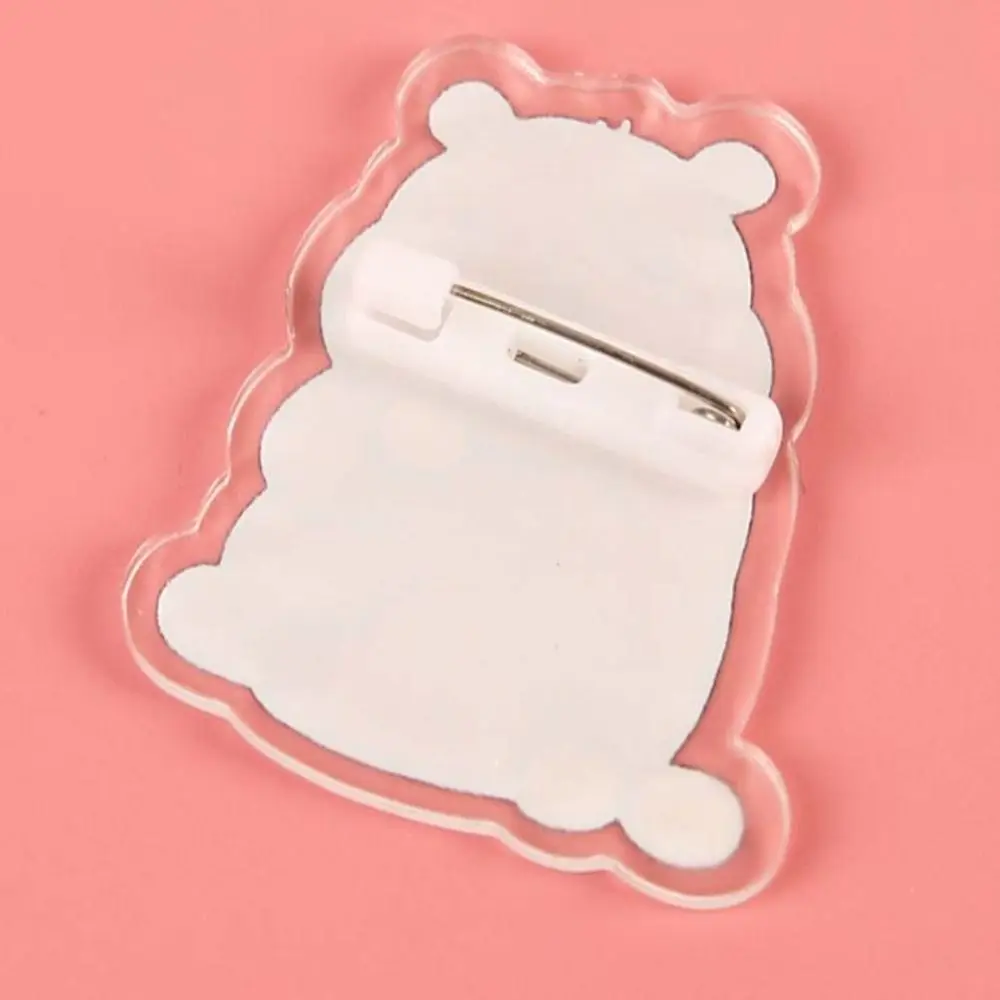 Acrylic Capybara Pin Capybara Brooch Animal Badge Capibara Pin Cute Kapibara Lapel Creative Funny Backpack Decor