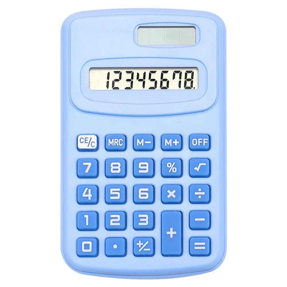 8-Digit Mini Pocket Calculator Silent Large LCD Display Standard Function Calculator Scientific Calculator Back To School