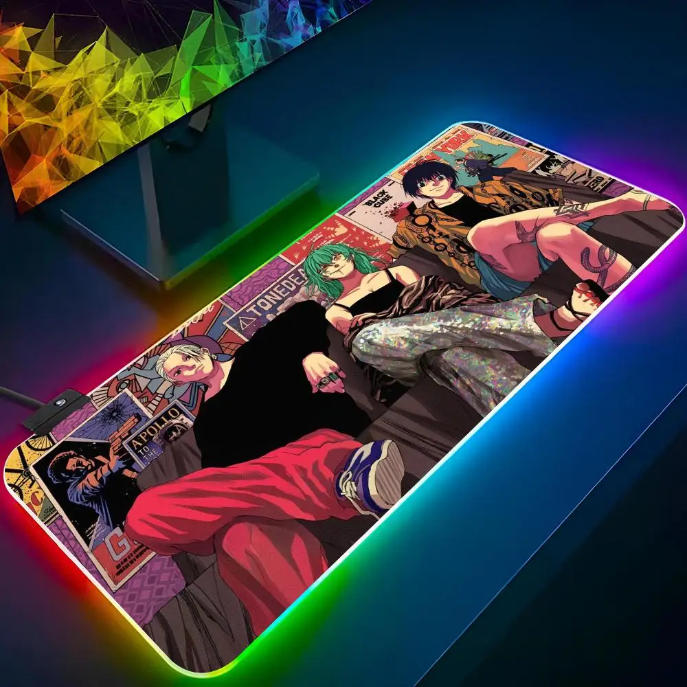 Sakamoto Days Mouse Pad Keyboard Xxl Laptop Mat Gaming Rgb Mousepad Backlit Keyboard Gamer Girl Table Pads Deskpad