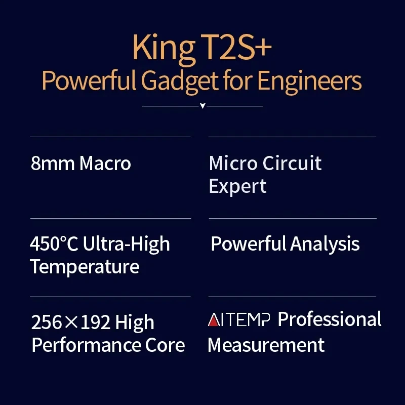 T2S Plus Thermal Camera Analyzer Motherboard PCB Cell Phone Troubleshooting Repair Free PC Software 8mm Macro Lens