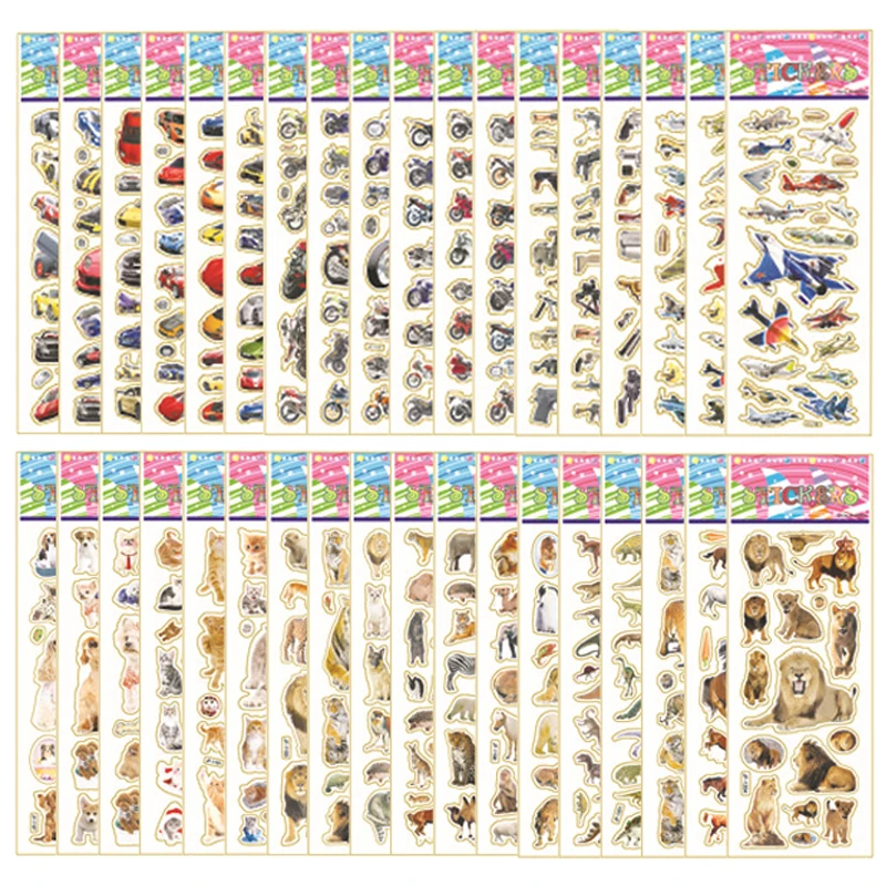 25/40/50 Sheets Clipbook Stickers Handmade DIY Diary Book Decorative over Three Years Old Children Gifts for Boys Girls TMZ