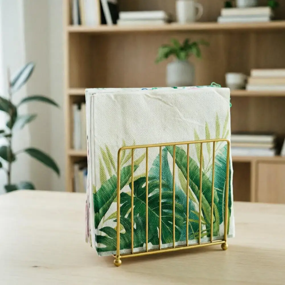 Modern Napkin Holder for Table Iron Wire Standing Napkin Dispenser for Kitchen Dining Table Restaurant Farmhouse Decor