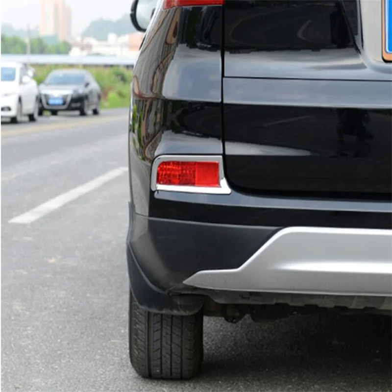 

Car Chrome Decoration For Honda CRV CR-V 2015-2016 Rear Fog Lights Lamps Eyelid Eyebrow Decoration Cover Trim Styling