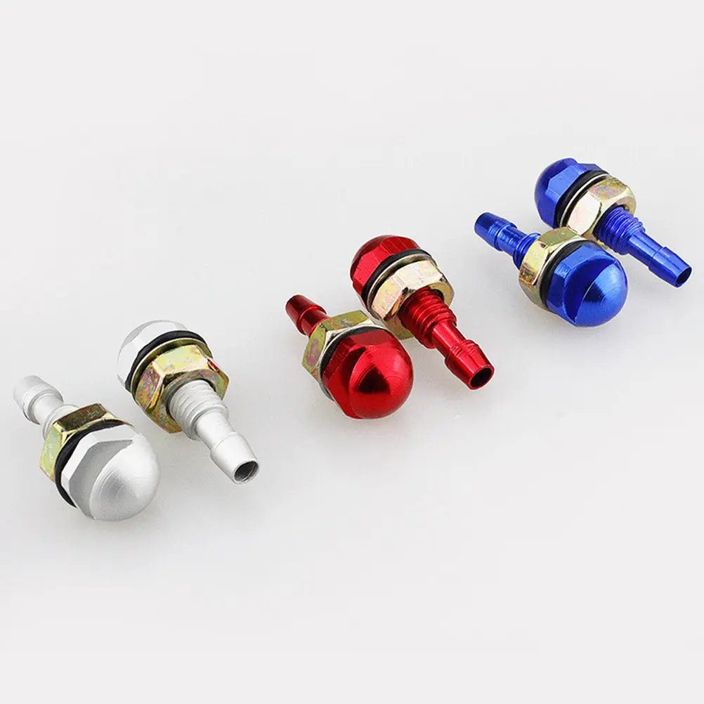 

One Pair Aluminum Alloy Windshield Washer Nozzles Red Replacement Spray Nozzle for Front Windshield Water Spray Nozzle