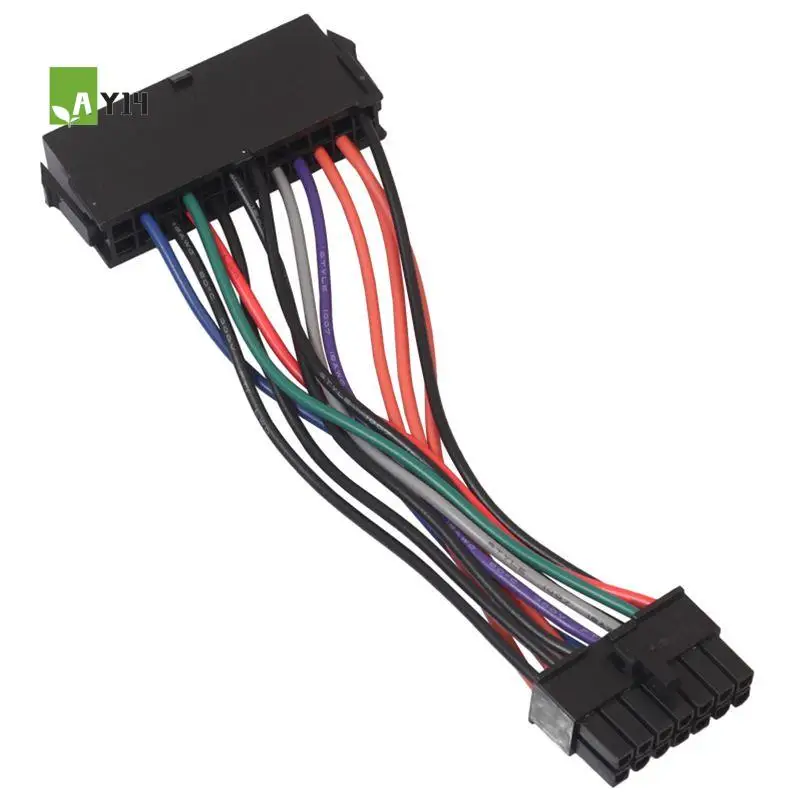 AY14 -15Cm Power Supply Cable Cord 18AWG Wire ATX 24 Pin To 14 Pin Adapter Cable For Lenovo IBM Dell Q77 B75 A75 Q75 Motherboard