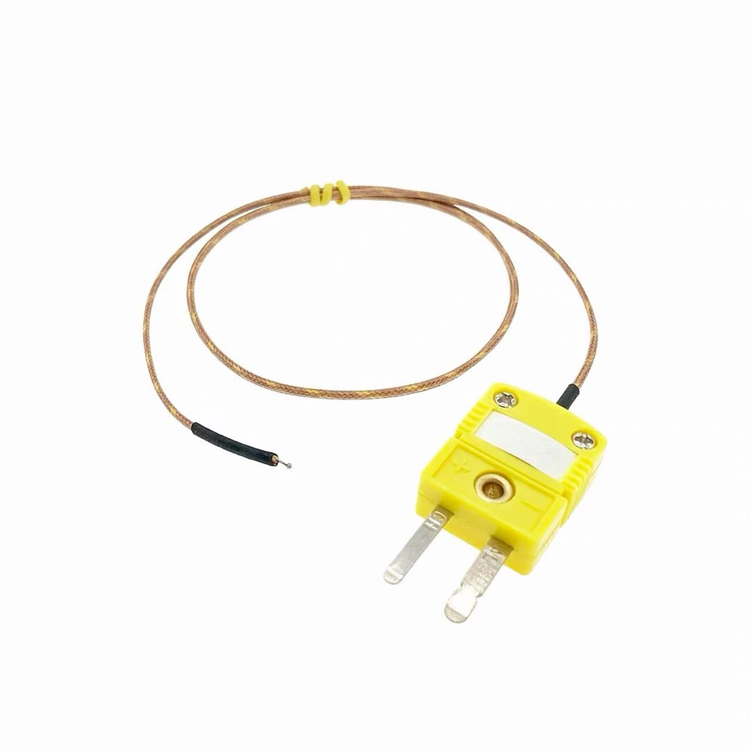 GG-K-30-SLE K Type Thermocouple Temperature Line High Temperature Resistant Glass Fiber Temperature Measurement Line 10Pcs/lot
