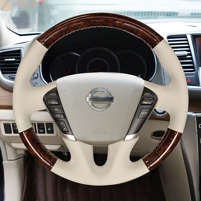 

Кожаный чехол на руль автомобиля своими руками для Nissan Teana Qashqai Tiida X-Trail Bluebird Livina SUNNY Bluebird Sylphy