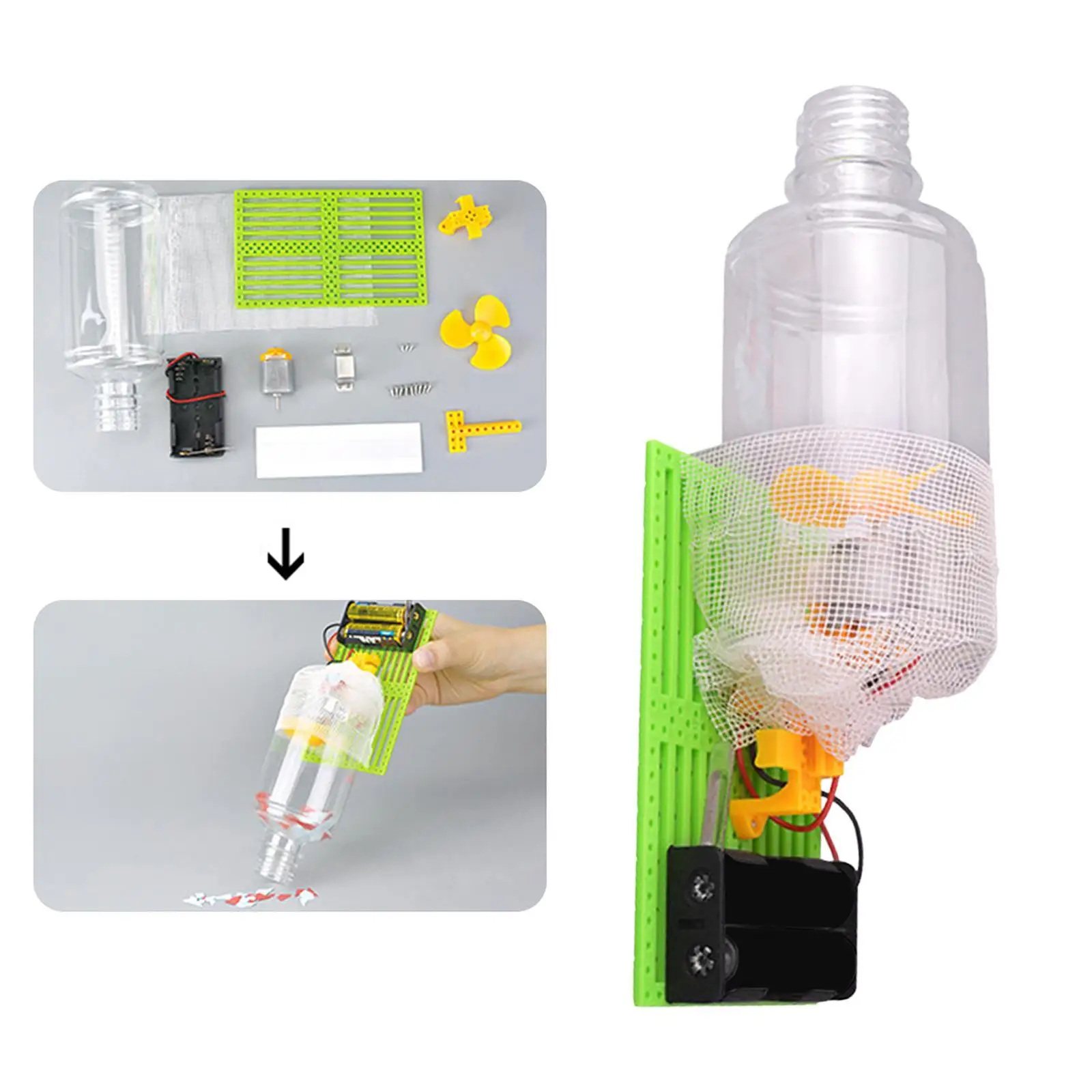 Science Experiment Kits Technology Small Production Vacuum Cleaner, Girls Boys Homeschool Projects DIY Educational Model Toys