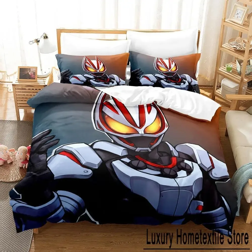 Kamen Rider Geats Bedding Set Single Twin Full Queen King Size Bed Set Adult Kid Bedroom Duvet cover Sets 3D Anime Bed Sheet Set