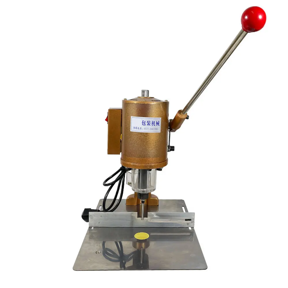 Electric punching machine thickness 5cm hand pressure tag Hole Puncher round punching hollow for paper, cloth, leather, PVC