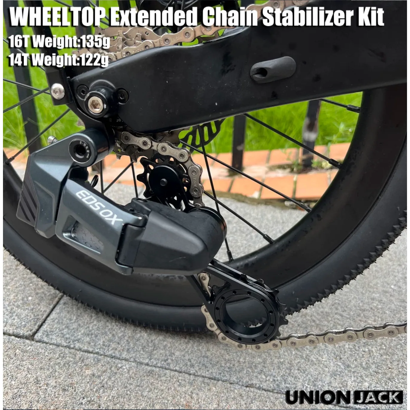 Unionjack For WheelTop 14T/16T Tensioner Extended Chain Stabilizer Kit Use For Brompton FoldingBicycle