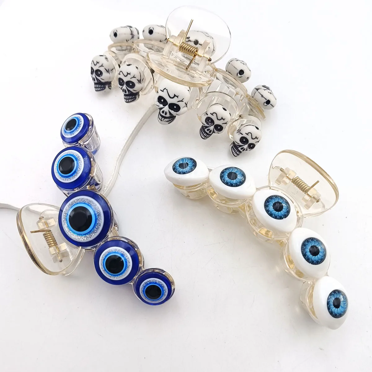 Vintage Evil Eye Haarklammern, türkische Stile, blaues Auge, Haarspangen, weiblicher Sommer-Kopfschmuck für Frauen