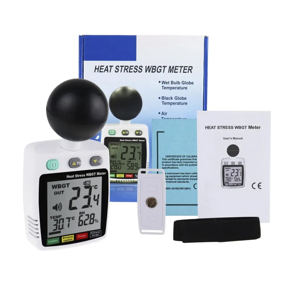 Tenmars TM-288 Heat Stress WBGT Meter Black-Globe Temp Meter Air Temp Meter