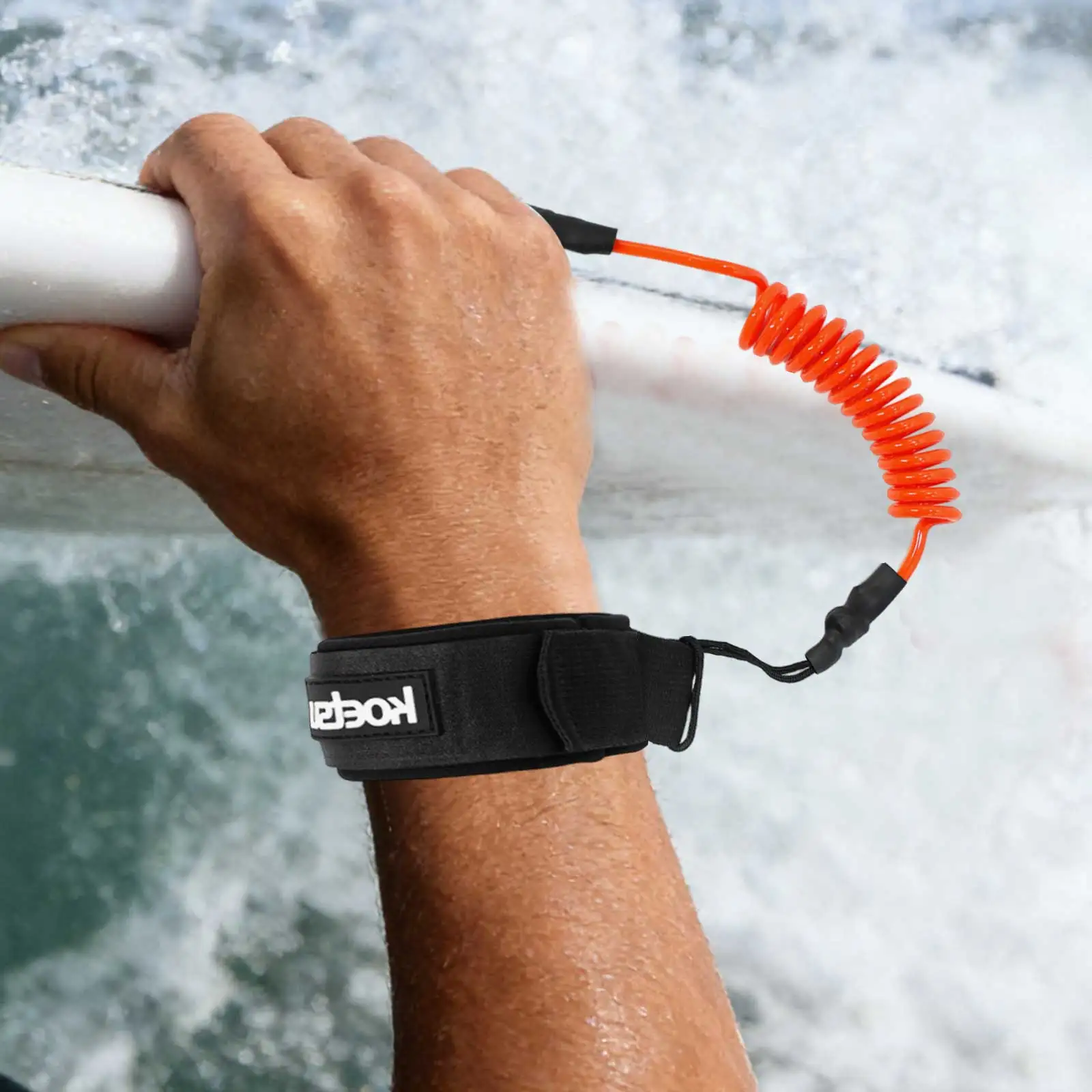 SUP Paddle Board Leash TPU Material Strong Cord Stand UP Paddle Board Leg Rope Elastic Stretchable for Fishing Tools Rods Strap
